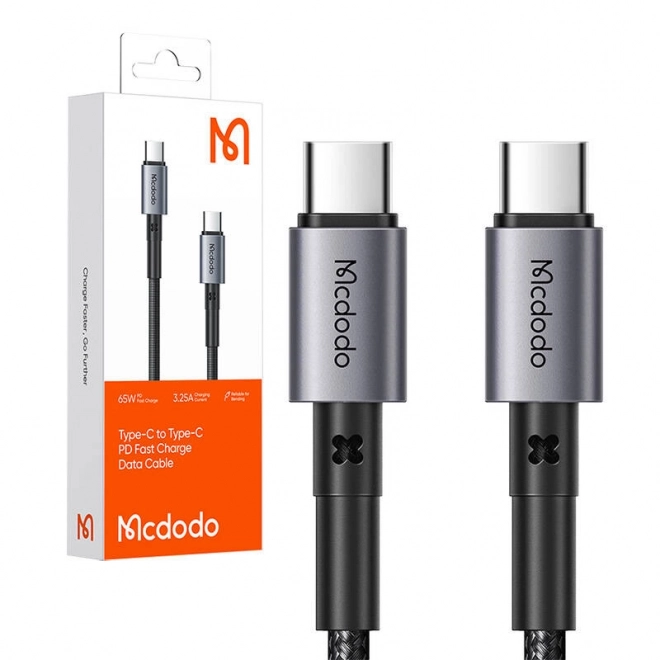 Kabel USB-C na USB-C 65W 1,5 m czarny