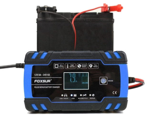 Automatyczna ładowarka samochodowa z funkcją naprawy 12V 24V