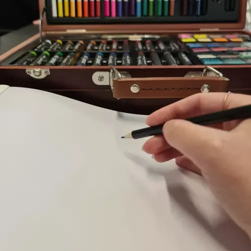 Zestaw malarski w walizce - 128 sztuk Maaleo 21644