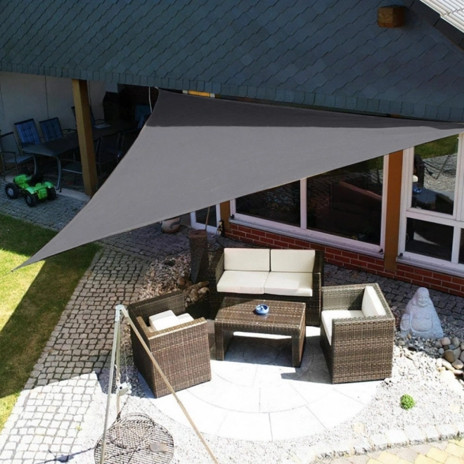 Wodoodporny daszek słoneczny 5x5x5m ModernHome - szary