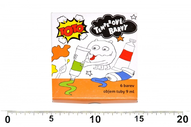 Farby temperowe 6 sztuk - 9ml