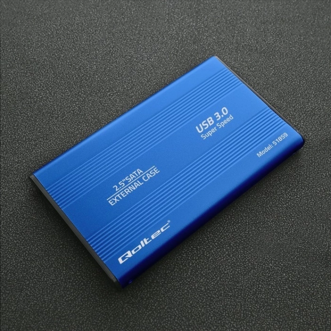Zewnętrzna obudowa na HDD/SSD 2.5" SATA3 USB 3.0 Niebieska
