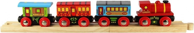 Bigjigs Rail pociąg pasażerski z 2 torami