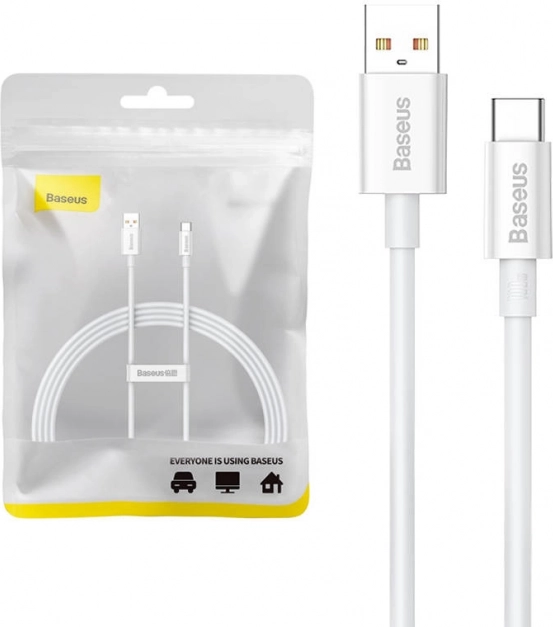 Kabel Baseus USB-C Superior 100W 1,5 m biały