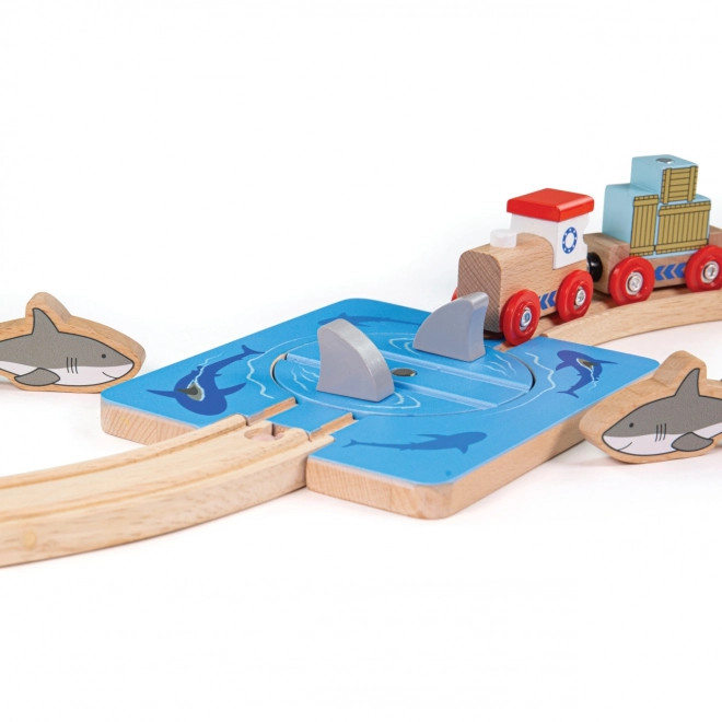 Bigjigs Rail Wir z rekinami