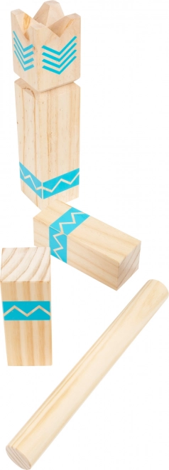 Małe drewniane klocki Wikingów Kubb