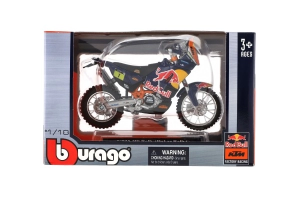 Metalowy model motocykla KTM 450 Rally Dakar