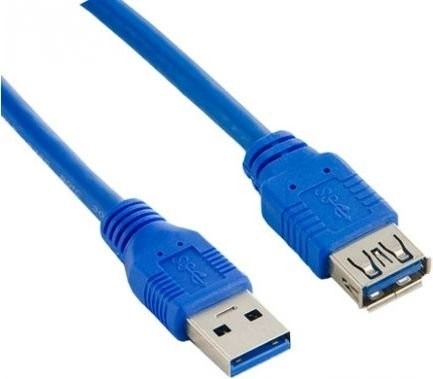 Przedłużacz USB 3.0 AM–AF 3 m niebieski LANBERG