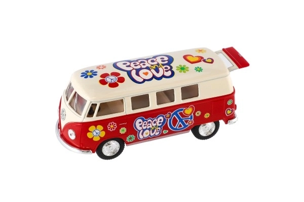 Autobus Kinsmart VW Klasyczny metal/plastik 13cm na napęd wsteczny