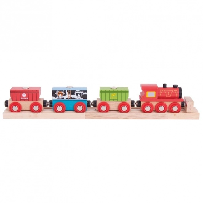 Bigjigs Rail Pociąg z Żywnością