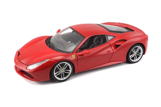 Metalowy samochód Ferrari 488 GTB czerwony