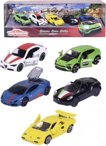 Zestaw prezentowy DREAM CARS ITALY – 5 metalowych autek