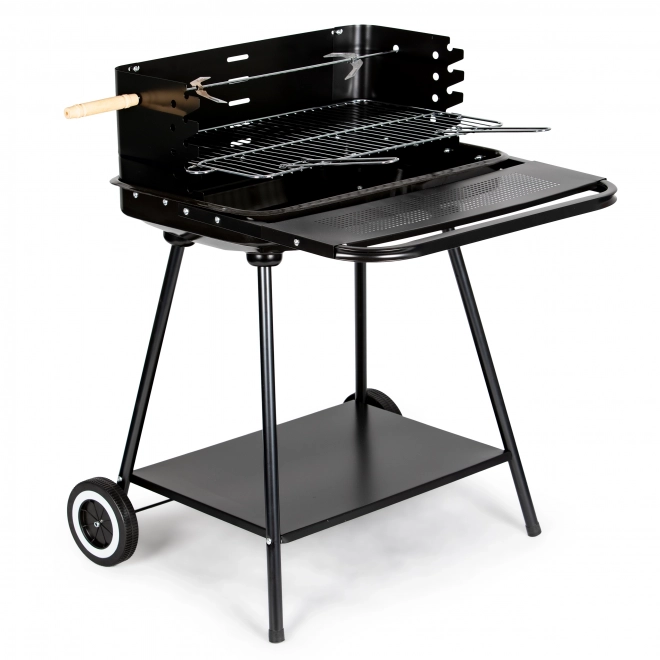 Przenośny grill ogrodowy z półką 2 ruszty SL5434P