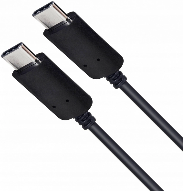 USB C - USB C silikonowy kabel 1m czarny