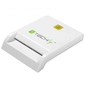 Biały czytnik kart Smart USB