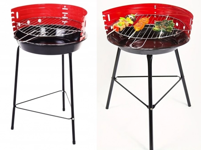 Przenośny ogrodowy campingowy grill na węgiel drzewny