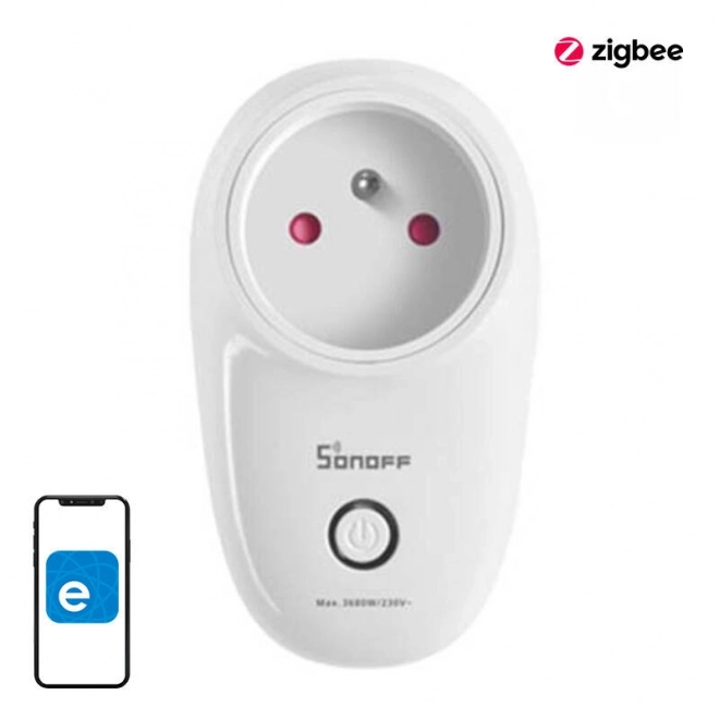 Inteligentne Gniazdko Wi-Fi Sonoff S26R2ZBTPE-FR (Typ E)