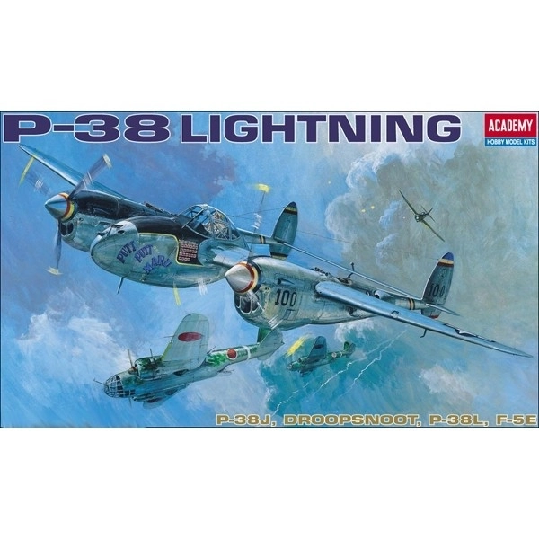 Model samolotu Academy P-38 E/J/L Lighting 1:48