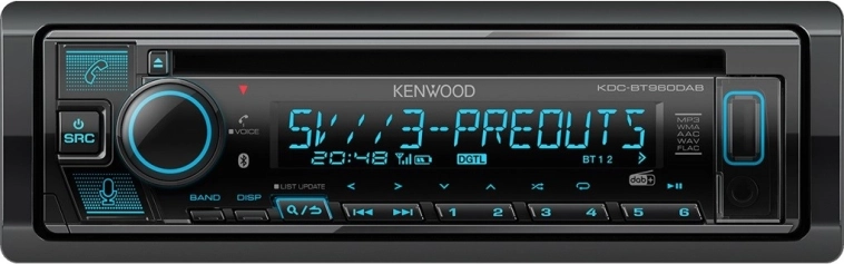 Kenwood radioodtwarzacz samochodowy z Bluetooth i DAB+