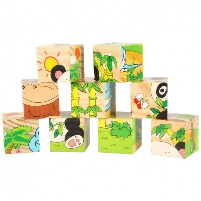 Drewniane puzzle Safari 3D