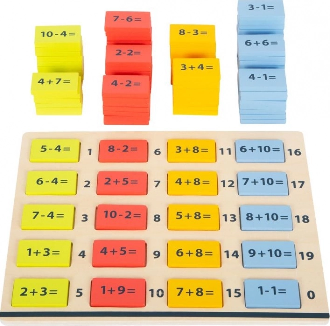 Small foot drewniana kolorowa tablica matematyczna – sumy i różnice