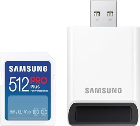 Karta pamięci Samsung PRO Plus 512GB SD z czytnikiem