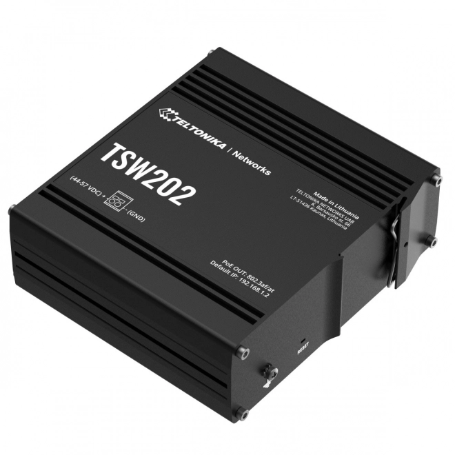 Przemysłowy zarządzany przełącznik TSW202 2xSFP 8xPoE+ L2/L3