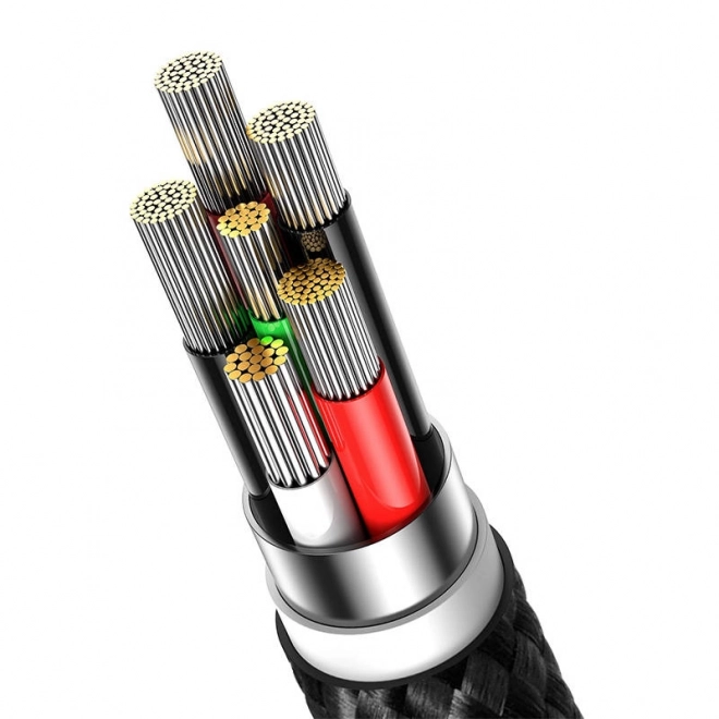 Kabel USB-C Baseus Glimmer 100 W, 2m czarny