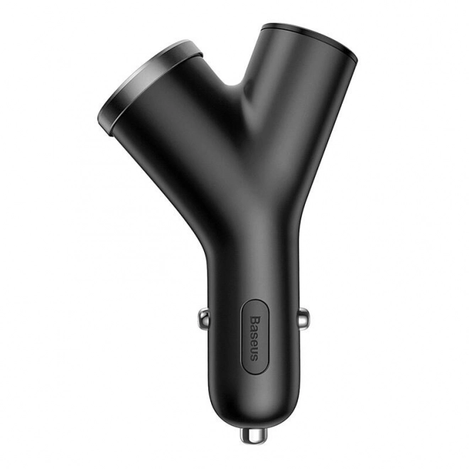 Ładowarka samochodowa Baseus typu Y, 2× USB 3,4 A, 40 W – czarna