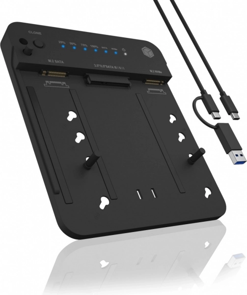Stacja klonująca/dokująca IB-2915MSCL-C31 do M.2 NVMe i SATA SSD/HDD