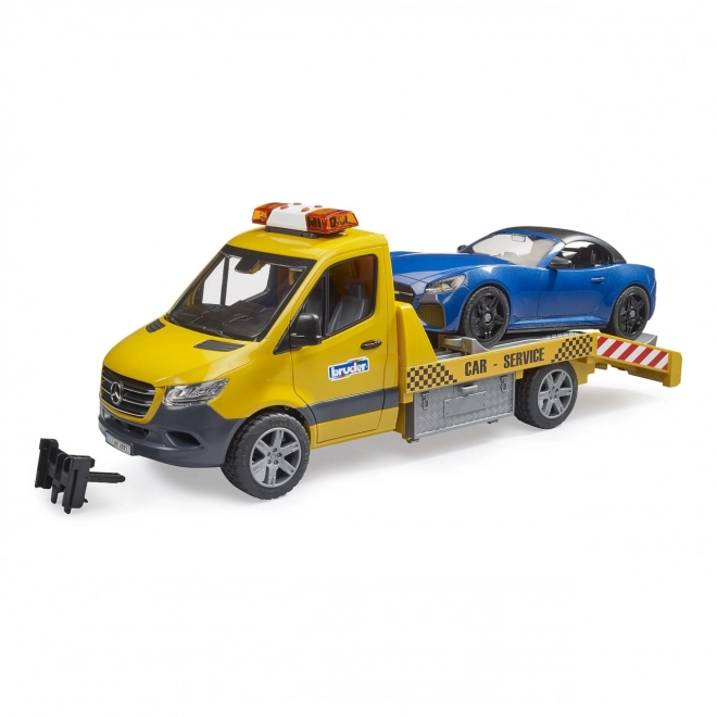 Bruder Holownik MB Sprinter z samochodem sportowym
