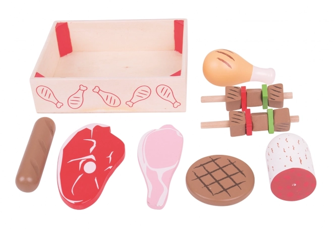 Bigjigs Toys Drewniane wędliny w pudełku