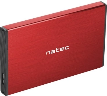 Zewnętrzna metalowa obudowa na dysk 2,5" NATEC Rhino GO USB 3.0, czerwona