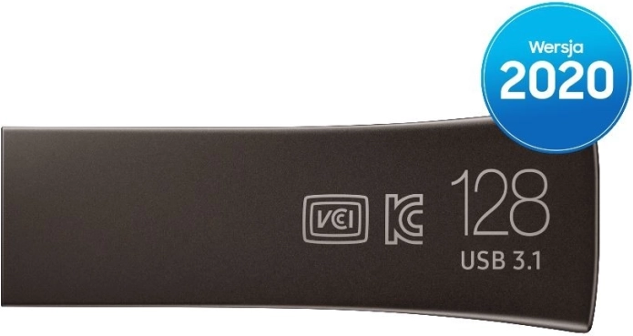 Pamięć USB BAR Plus 128 GB, USB 3.1, tytanowo szary