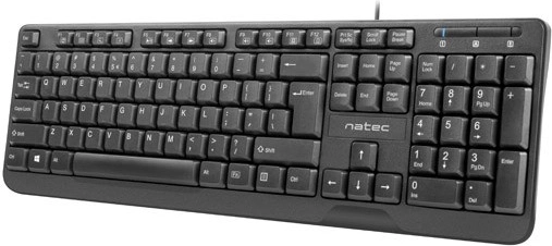 Klawiatura Natec Trout Slim USB czarna