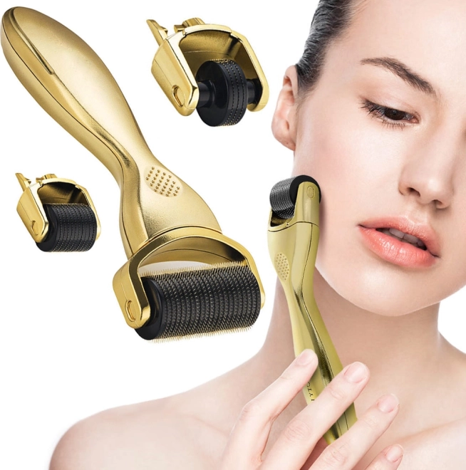 Mezoterapeutyczny derma roller do twarzy 3w1
