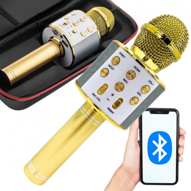 Bezprzewodowy mikrofon karaoke bluetooth
