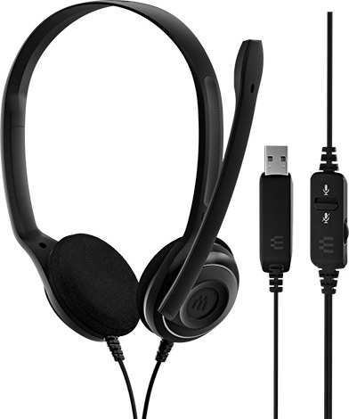 EPOS przewodowy stereofoniczny zestaw słuchawkowy USB z mikrofonem z redukcją szumów