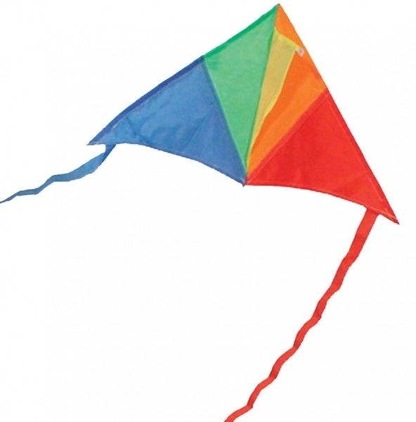 Latawiec latający nylon delta kolorowy