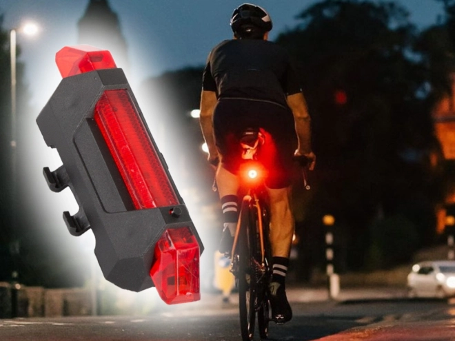 Zestaw świateł USB na rower przednie i tylne