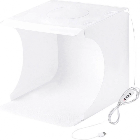 bezcieniowy namiot fotograficzny PULUZ 23 cm z oświetleniem LED