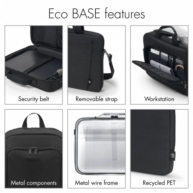 Eco Slim Case BASE 15-15.6 cali czarna