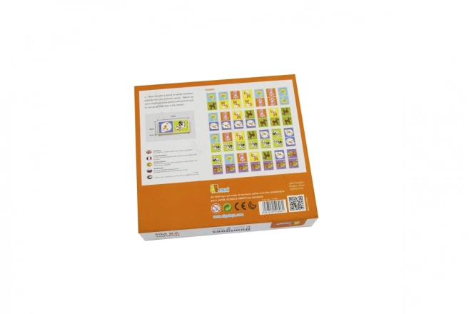 Viga Drewniane domino Farma 28 elementów Montessori