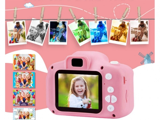 Cyfrowy aparat fotograficzny dla dzieci w kształcie kotka
