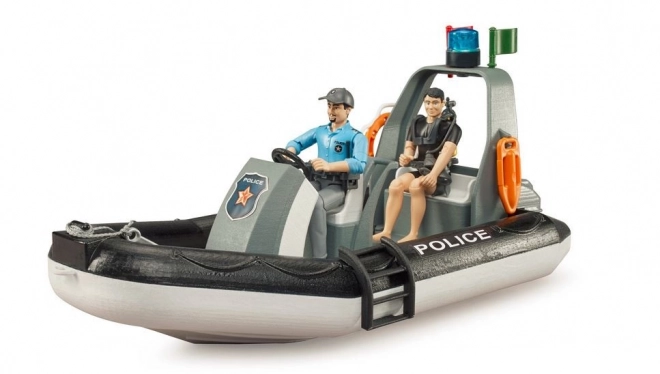Bruder Policyjny ponton z policjantem i nurkiem