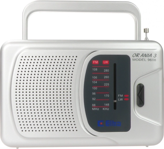 Przenośne radio ANIA srebrne