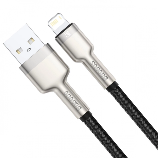 USB kabel do Lightning Baseus Cafule, 2,4A, 1m (czarny)