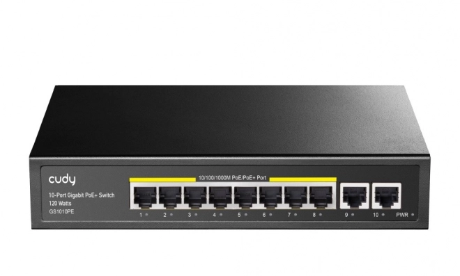 Cudy 10-portowy Gigabitowy Przełącznik PoE+