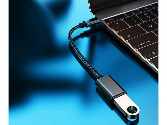 USB-C na USB-A 3.0 OTG adapter z plecionym kablem