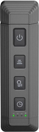 Rozsuwana lampka do książek USB szara